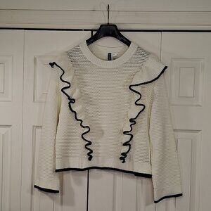 H&M Divided Ruffle Sweater